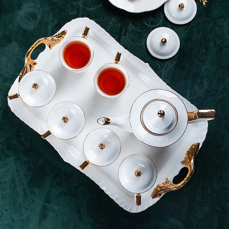 Discount Nordic Simple White Afternoon Tea with Phnom Penh Ceramic Tea Set Straight Body Mug