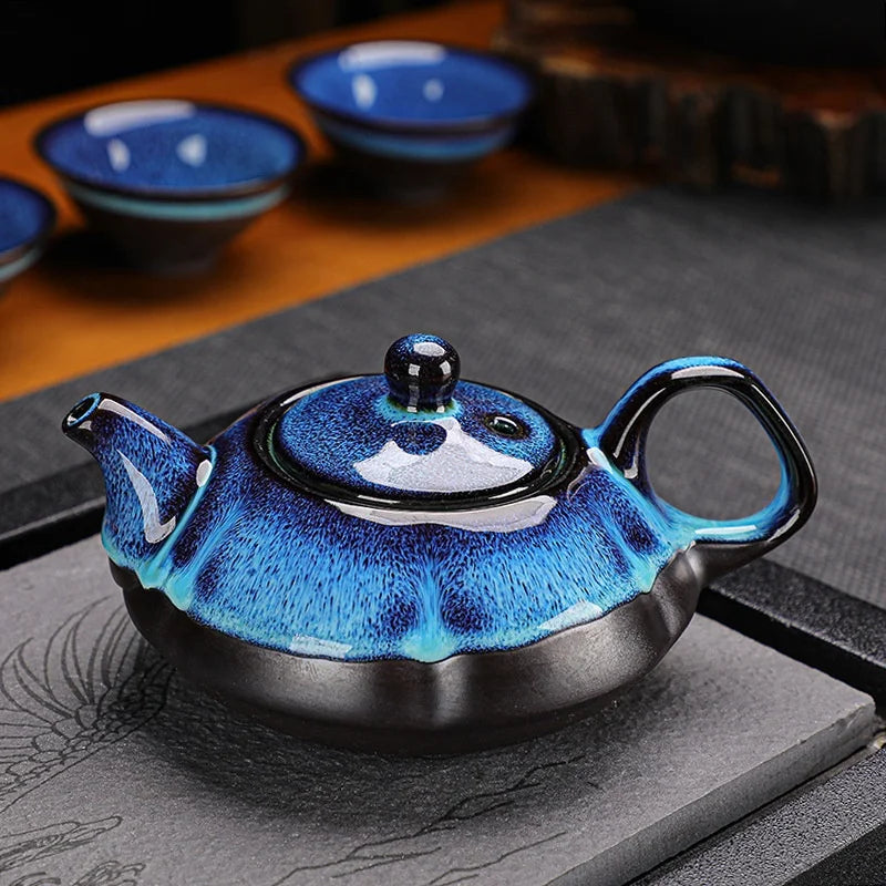 Classical Teapot Sets Gift Bag Drinkware Coffee Tea Sets Hand Painting Country Ceramic Lovely Chinese Socksroduct 5 Pcs Stocked