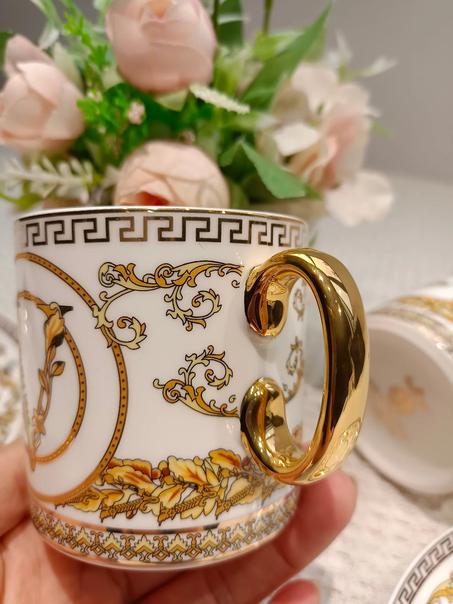 Hot sale luxury afternoon tea coffee cup bone china cup set