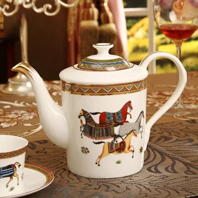 New 15 Pcs Nordic Luxury Home Decors Ceramic Coffee Tea Sets For 6 People