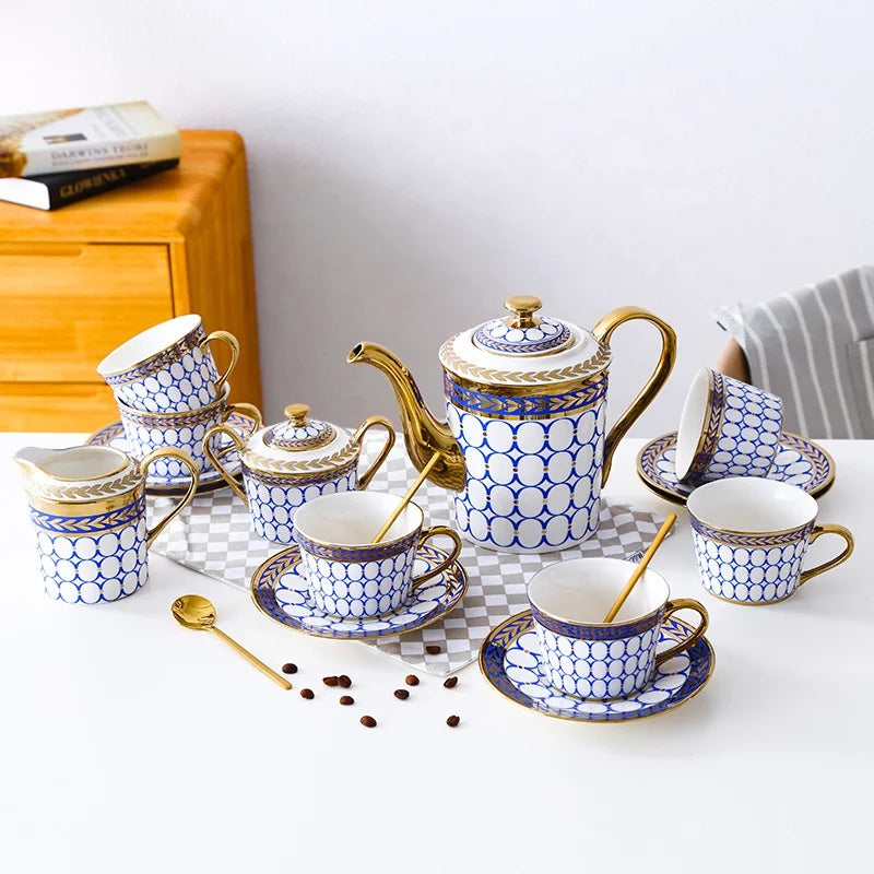 English ceramic afternoon tea coffee cup and saucer Coffee cup set