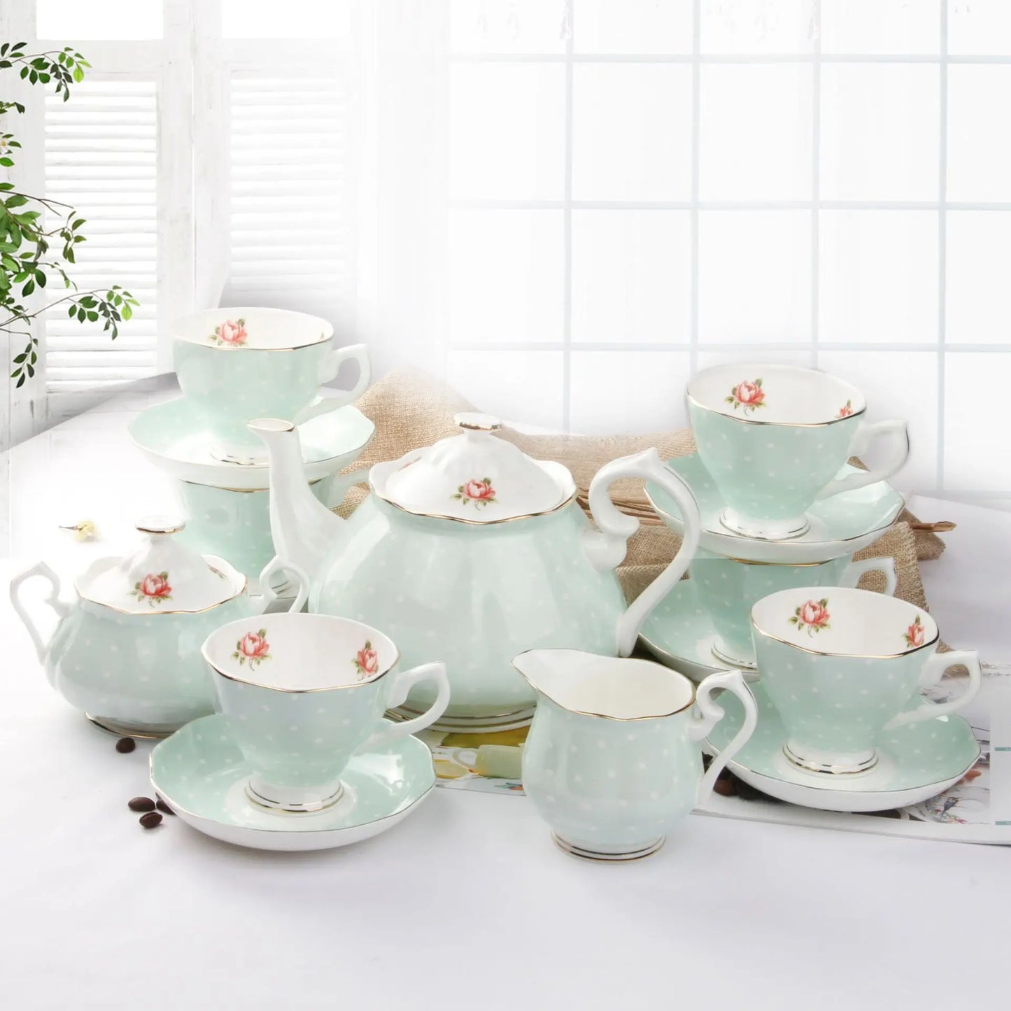 Discount promotion European luxury afternoon tea coffee set