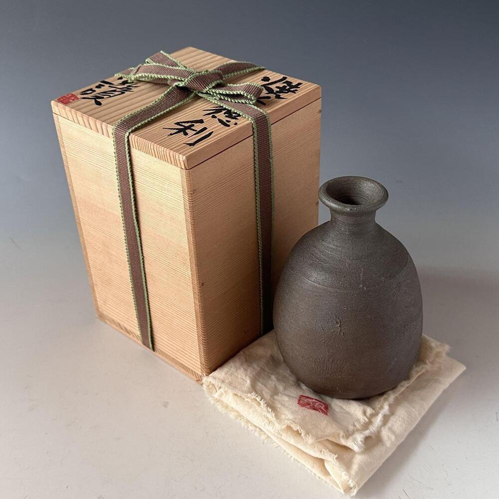 Tokkuri Ochoko Sake Cup Ceramics Yakijime Tokkuri Oizumi San Box Sakeji Sake Ute