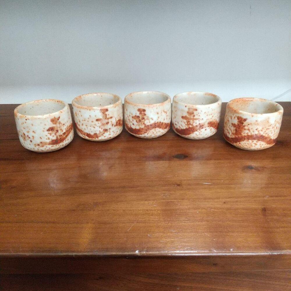 Sake Cup Guinomi Mino Ware Shusen Set Of 5