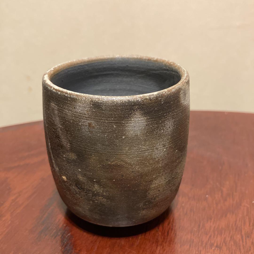 Guinomi Sake Cup Junk Antique Bizen Ware Kiln Change Author Unknown Repaired It