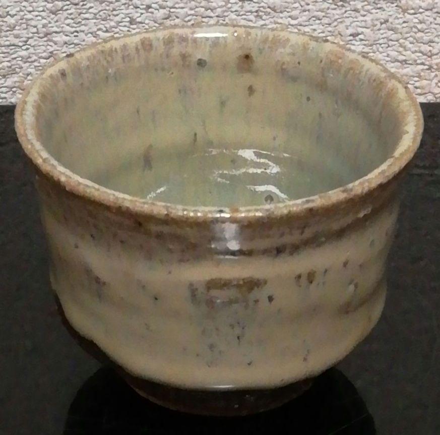 Guinomi Sake Cup Hamamoto Yokosaku Karatsu Ware Sanri Kiln Madara box Fabric Bi